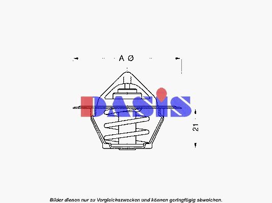 AKS DASIS Termostaatti, jäähdytysneste 750645N